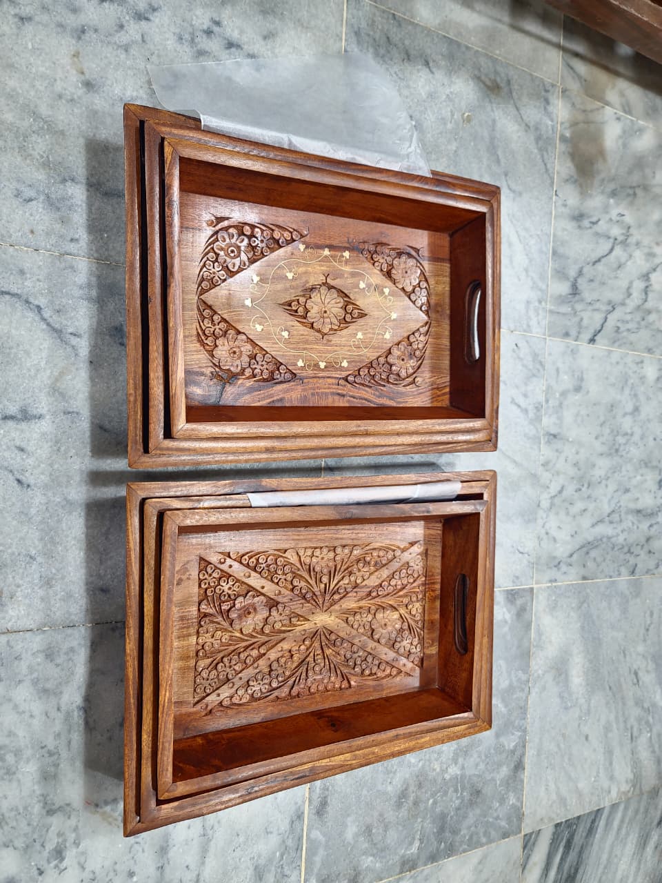Premium Handmade Wooden Trays – Stylish Serving & Home Decor